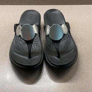 CROCS Black Comfort Sandals